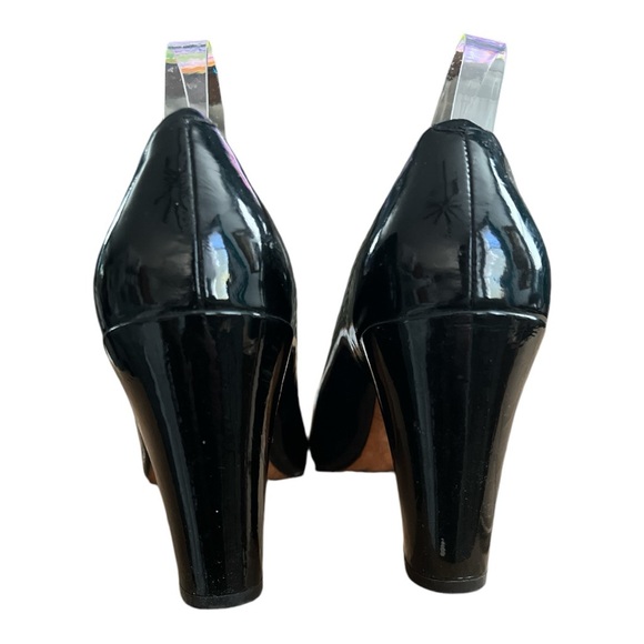 Cole Haan Nike Air Black Patent Leather Shoes size 9.5B Excellent Condition - Picture 5 of 5